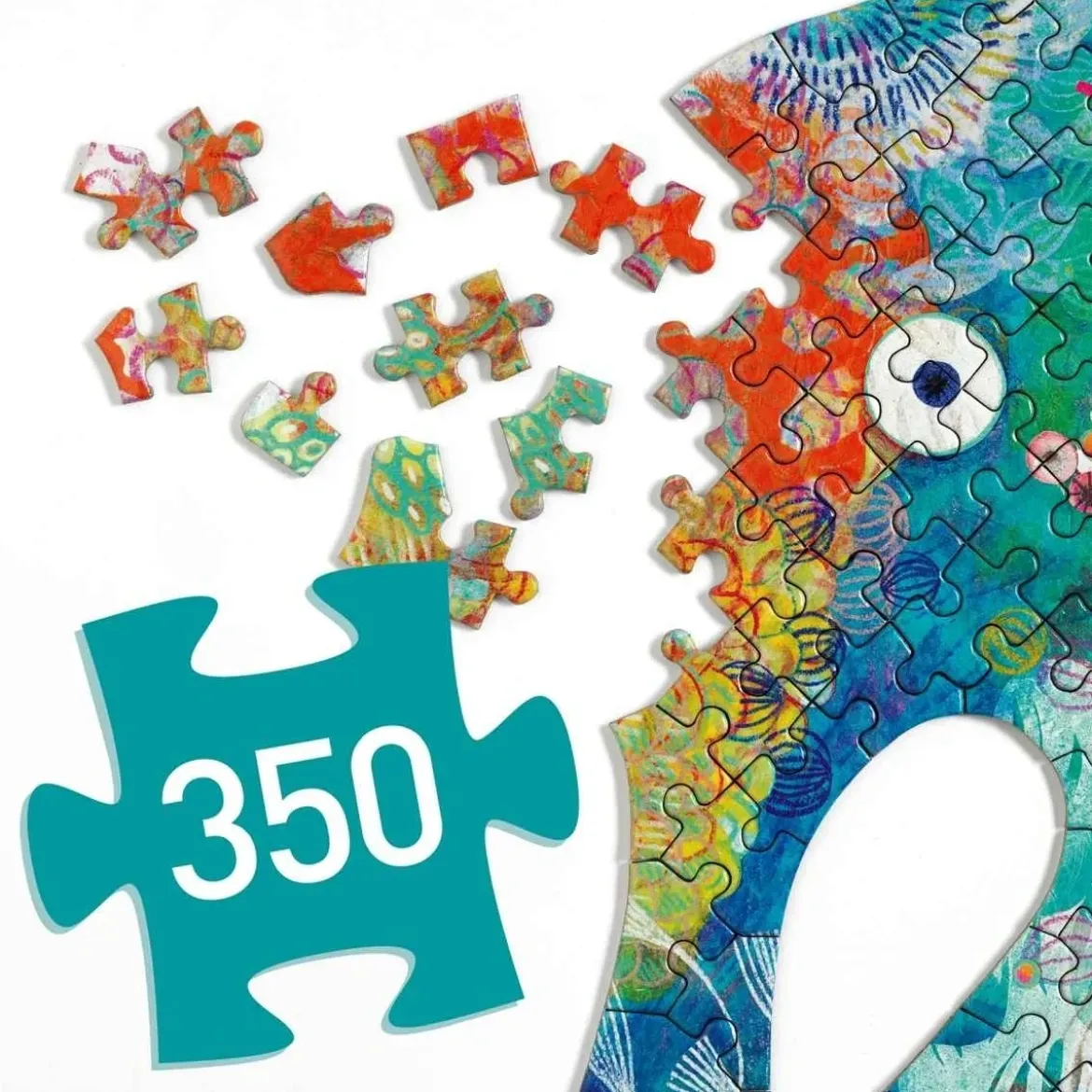 Kunstpuzzle Seepferdchen | 350 Teile