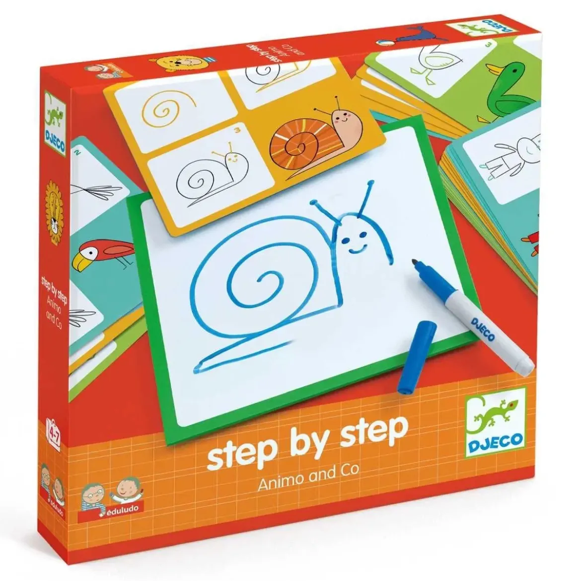 Lernspiel | Step by step - Tiere