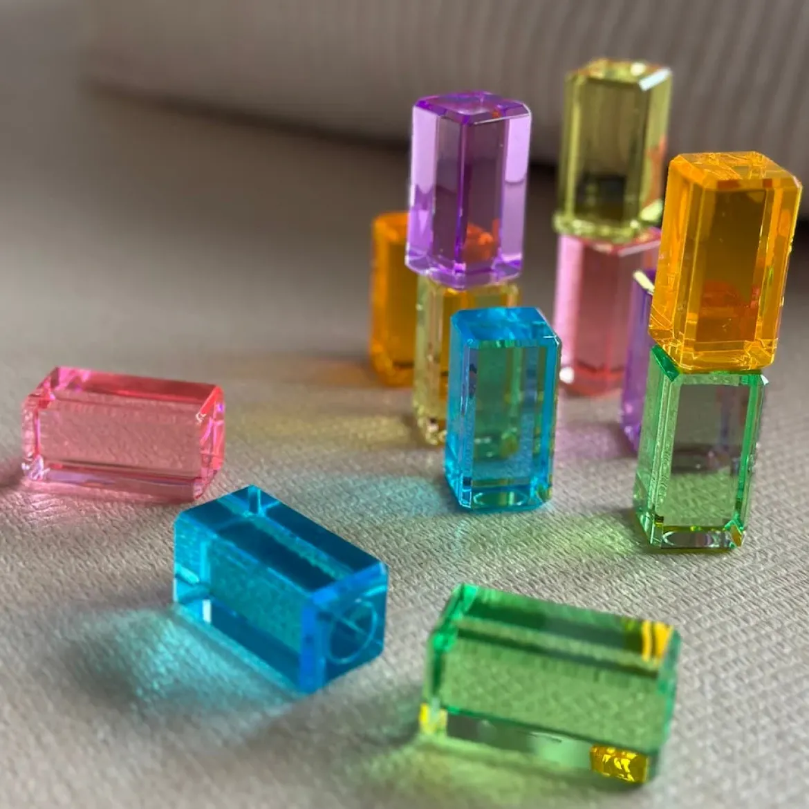 Lichtbauquader Pastell | 12 Teile