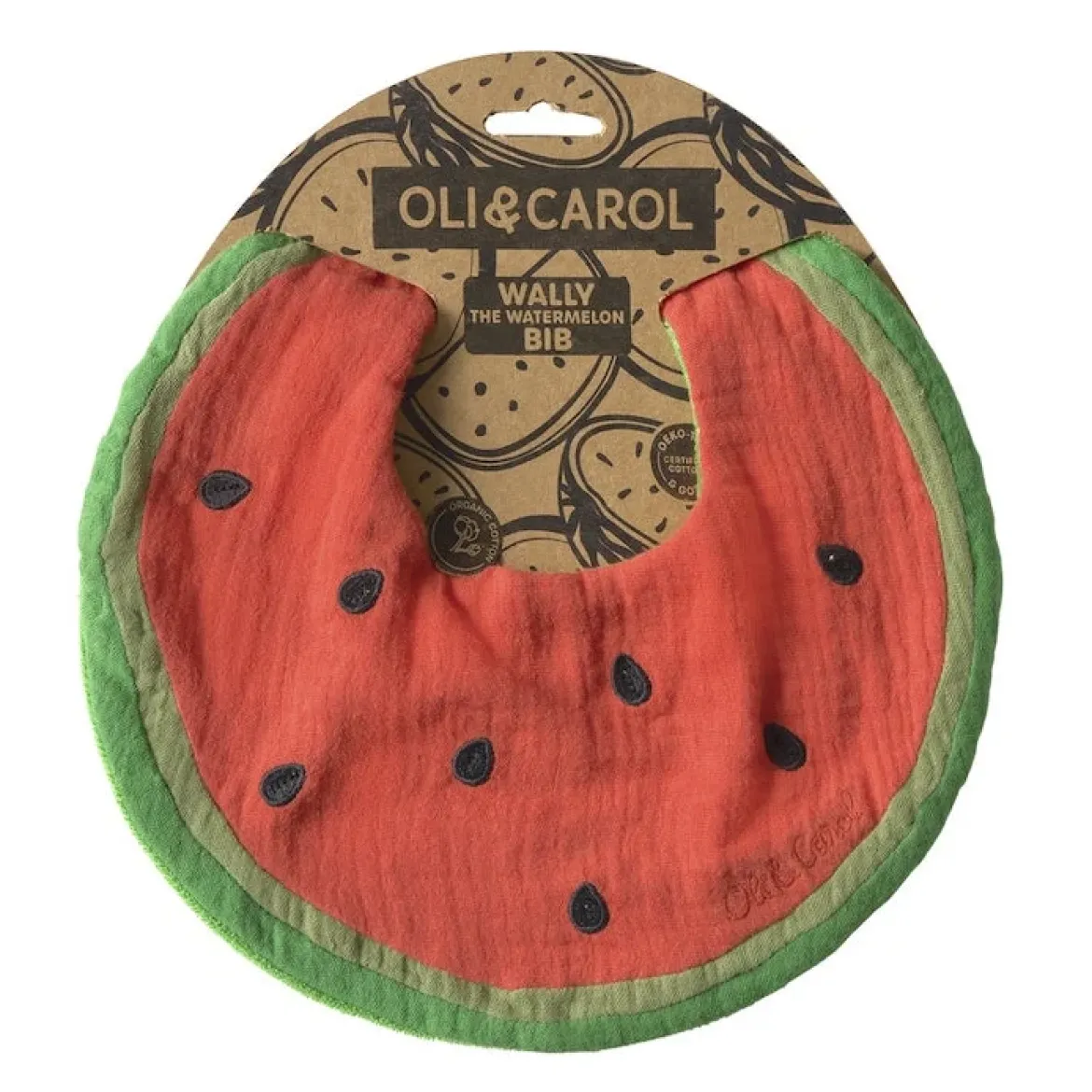Lätzchen aus Bio-Baumwolle | Wally the Watermelon