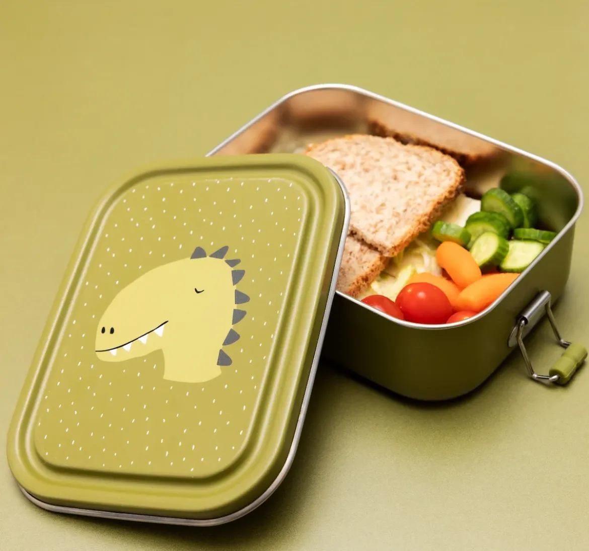 Lunchbox aus Edelstahl | Mr. Dino klein