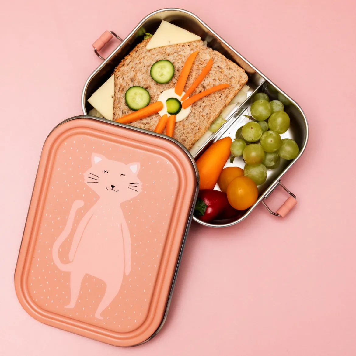 Lunchbox aus Edelstahl | Mrs. Cat groß
