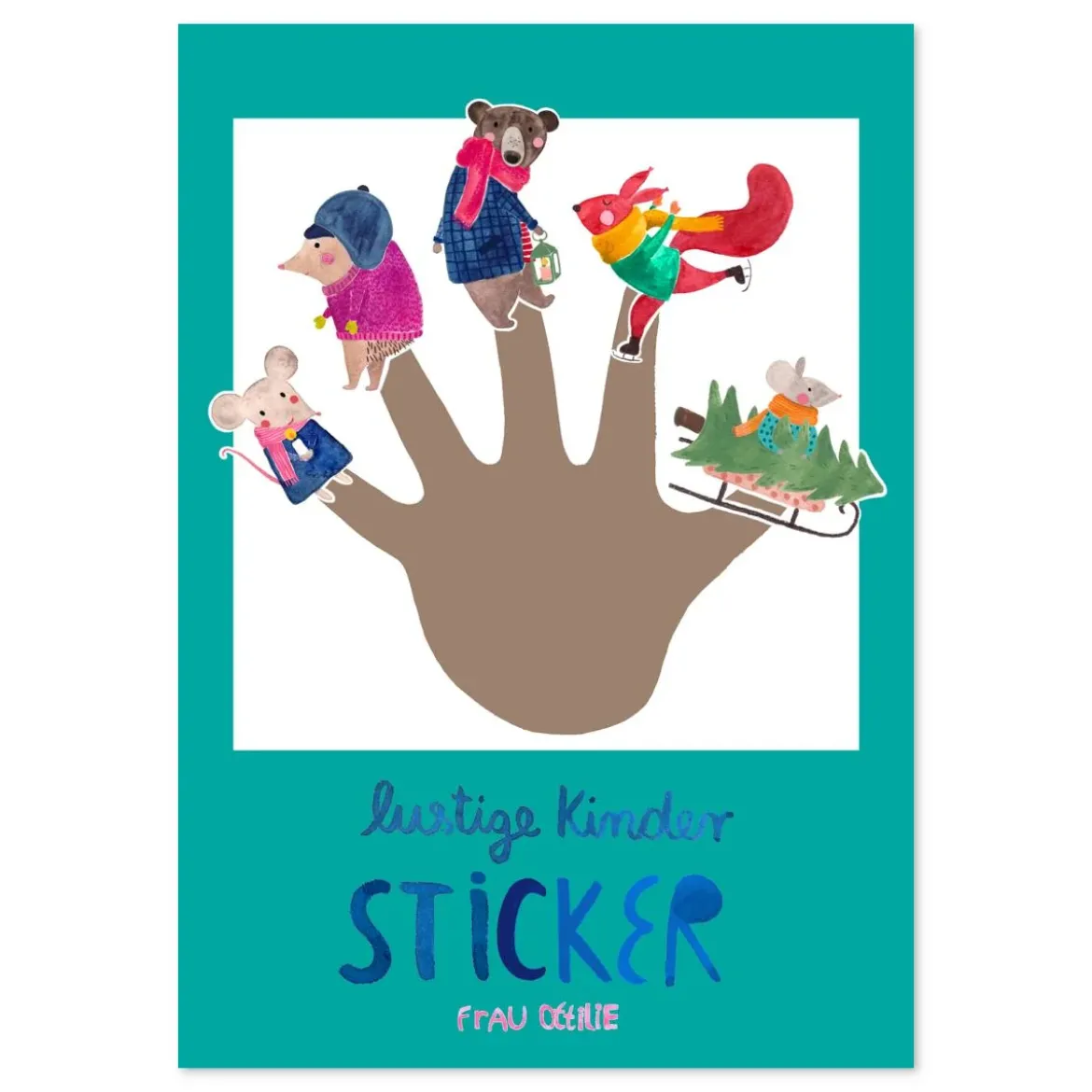 Lustige Kindersticker | Winter & Weihnachten