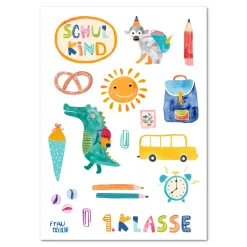 Lustige Kindertattoos | 1. Klasse