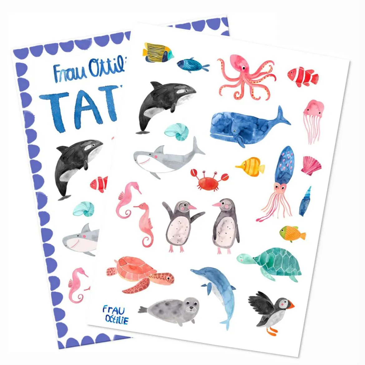 Lustige Kindertattoos | Wildes Meer