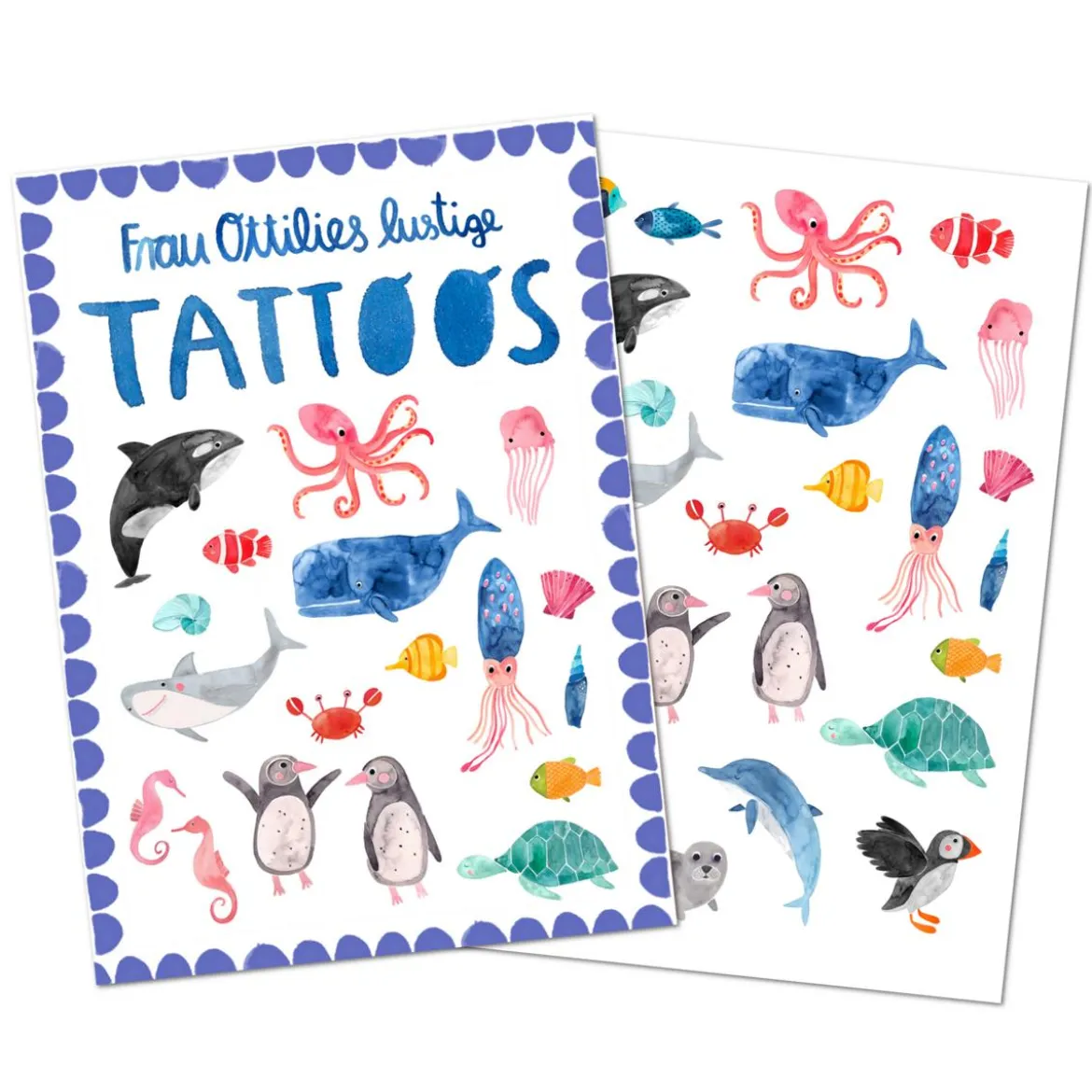 Lustige Kindertattoos | Wildes Meer