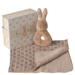 Maileg | Kaninchen-Rassel Set (Creme Pfirsich)
