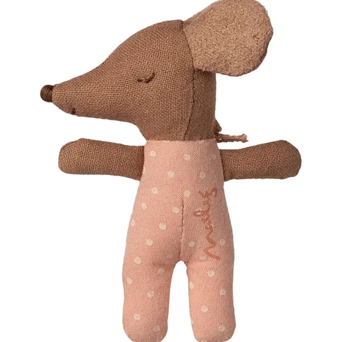 Maileg | Schläfrige Babymaus in Streichholzschachtel (Rose)