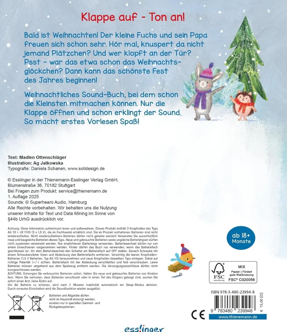 Mein Klapp-Sound-Buch: Hör mal her, es weihnachtet sehr!