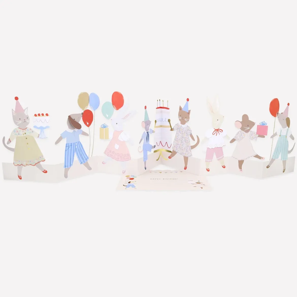 Meri Meri 3D-Karte zum Geburtstag | Tierfreunde