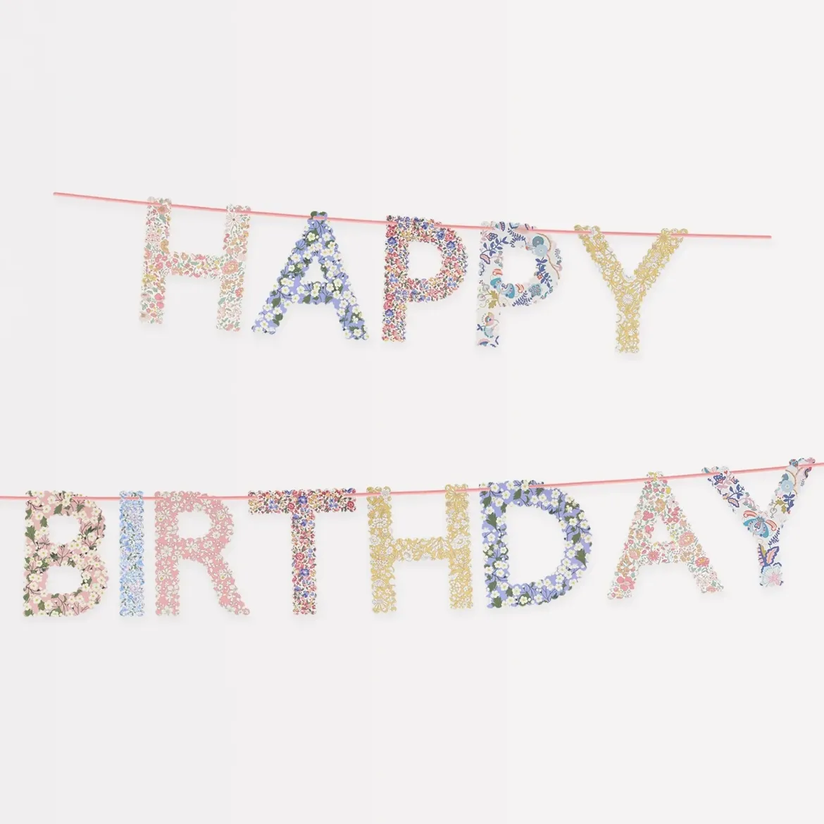 Meri Meri x Liberty Geburtstags-Girlande | Happy Birthday
