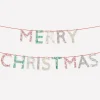 Meri Meri x Liberty Weihnachts-Girlande | Merry Christmas