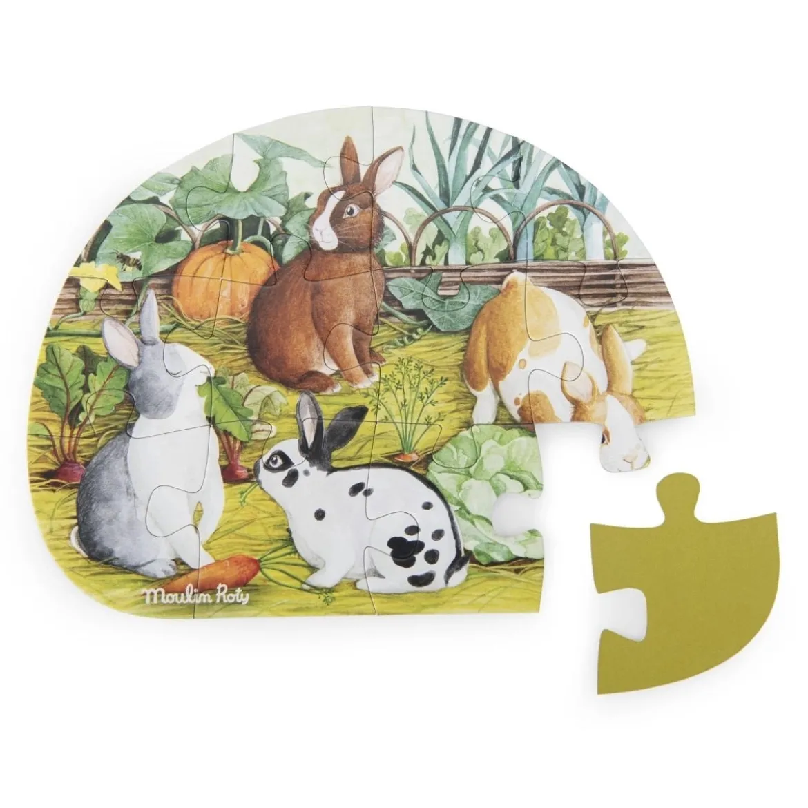 4 Mini Puzzle Tiere | 4 x 12 Teile