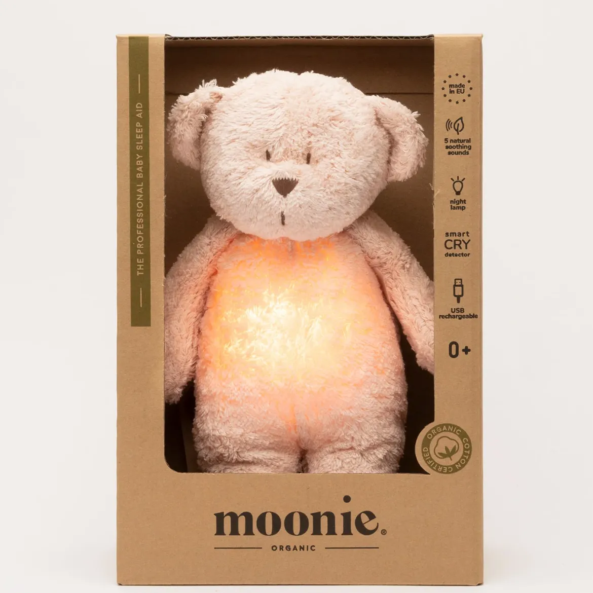 Moonie Einschlafbär | Organic Rosé