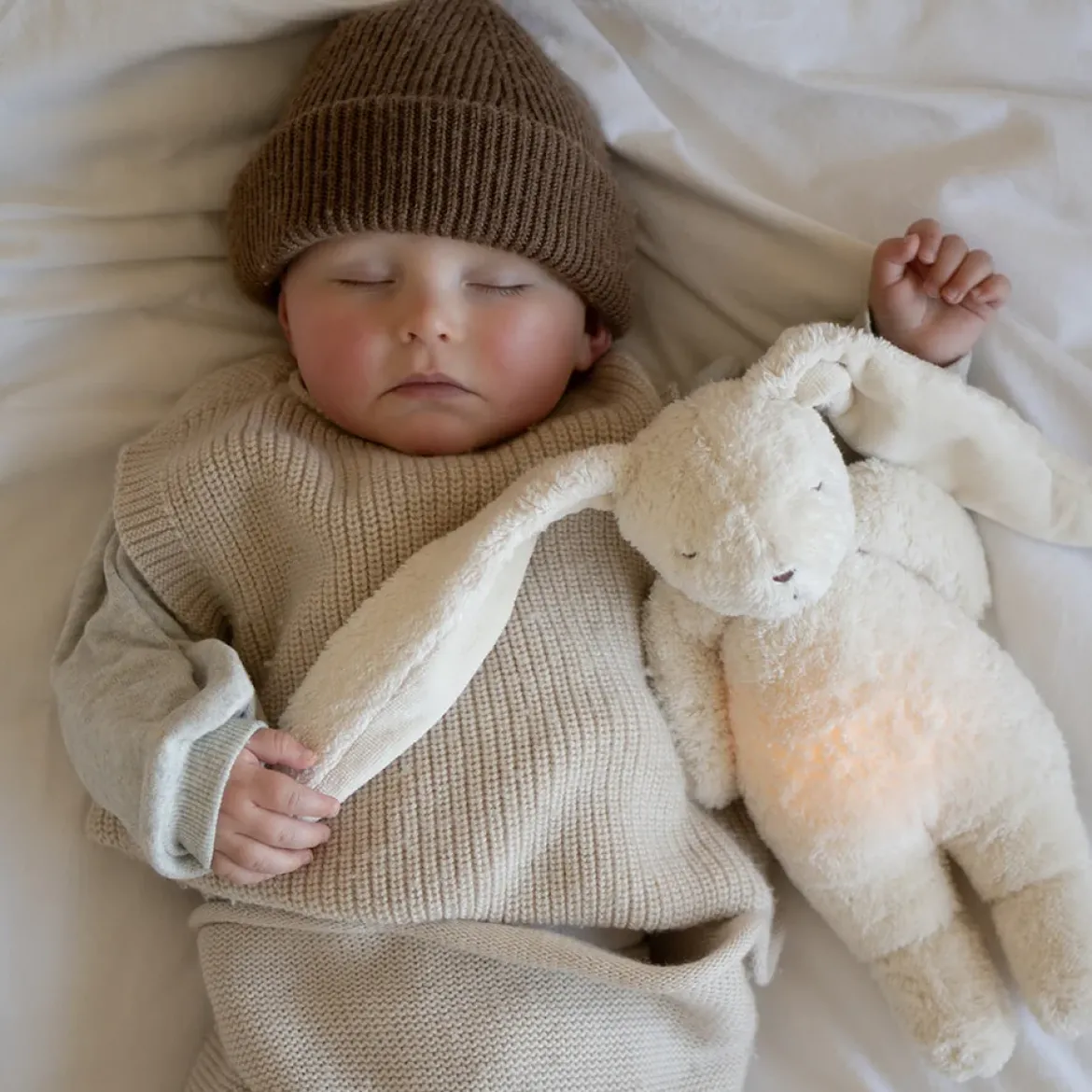 Moonie Einschlafhase | Organic Polarweiss