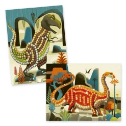 Mosaik Bastelset | Metallische Dinosaurier
