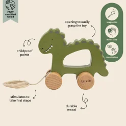 Nachziehtier aus FSC®-Holz | Mr. Dino