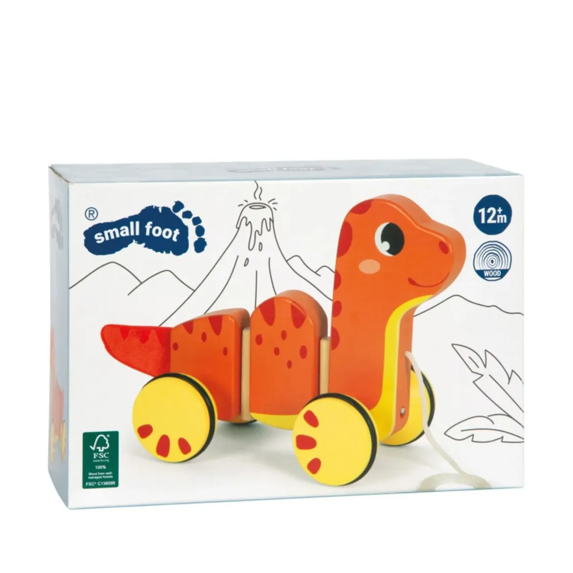 Nachziehtier Dino mit Gelenk-Körper
