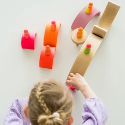 Neonfreunde Pink | 3 Figuren aus Naturholz