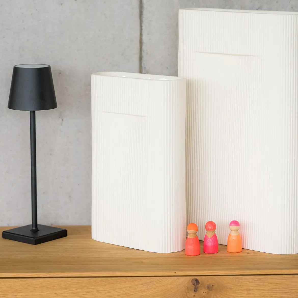 Neonfreunde Pink | 3 Figuren aus Naturholz