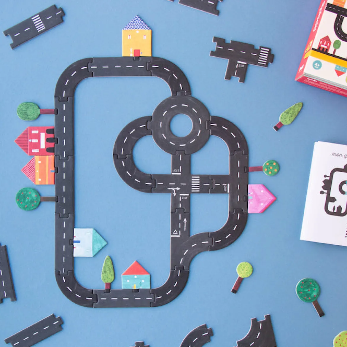 Pocket-Spiel & Puzzle Roads | 48 Teile