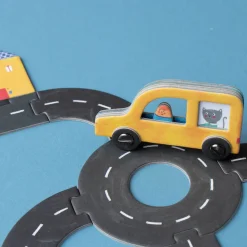 Pocket-Spiel & Puzzle Roads | 48 Teile