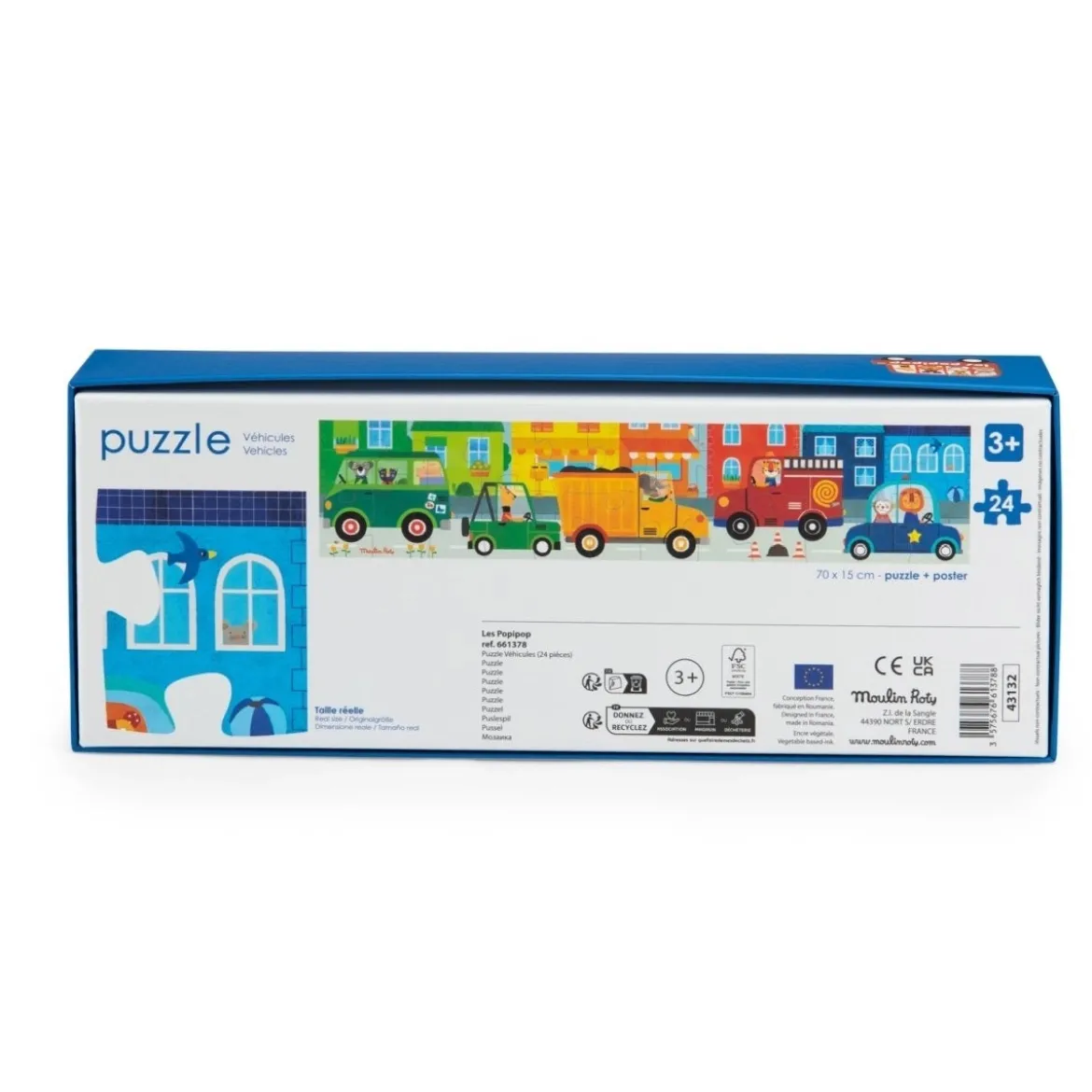 Popipop Puzzle Fahrzeuge | 24 Teile