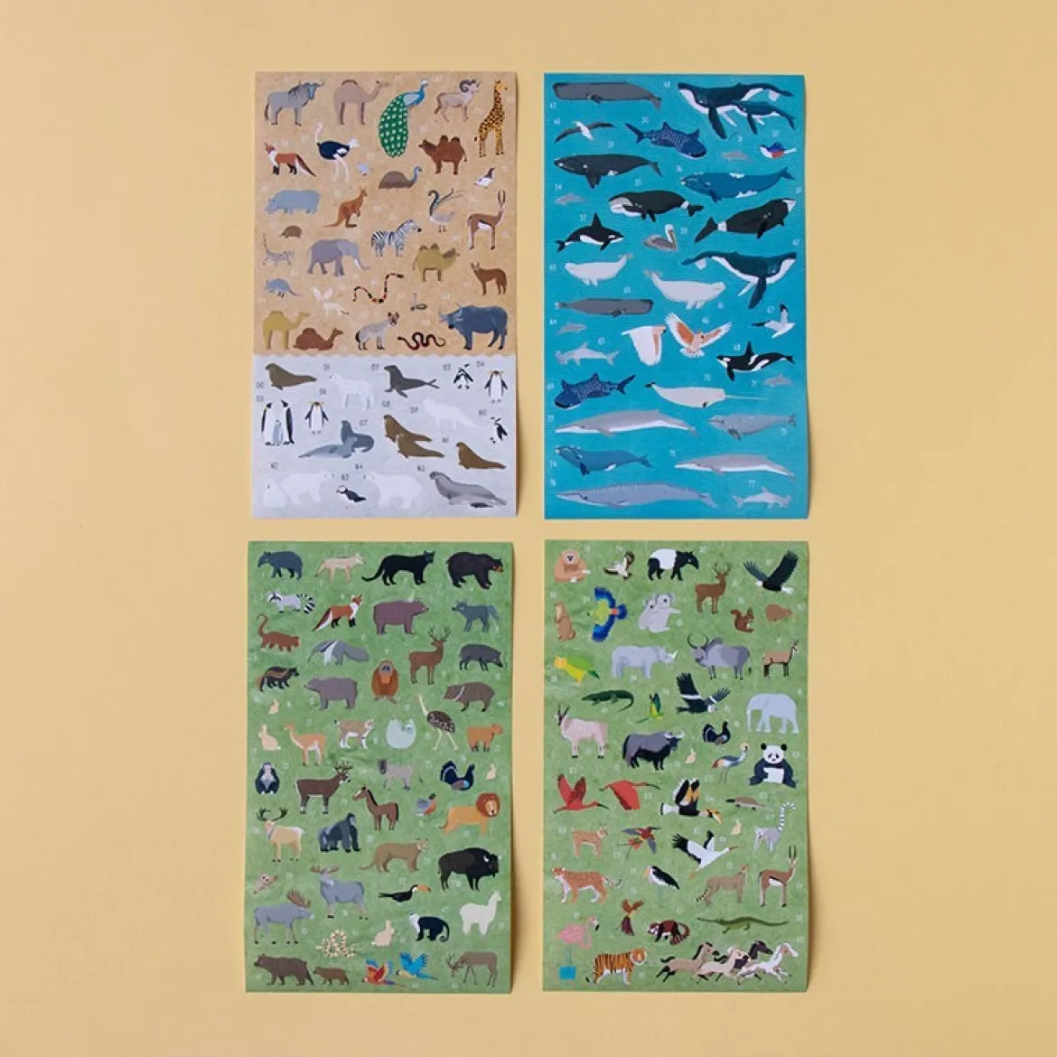 Poster- & Stickerset | Animal World