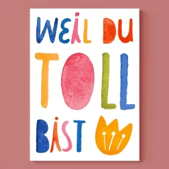 Postkarte | Weil du toll bist