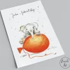 Postkarte zum Geburtstag | Elefant | Juhu, Geburtstag!