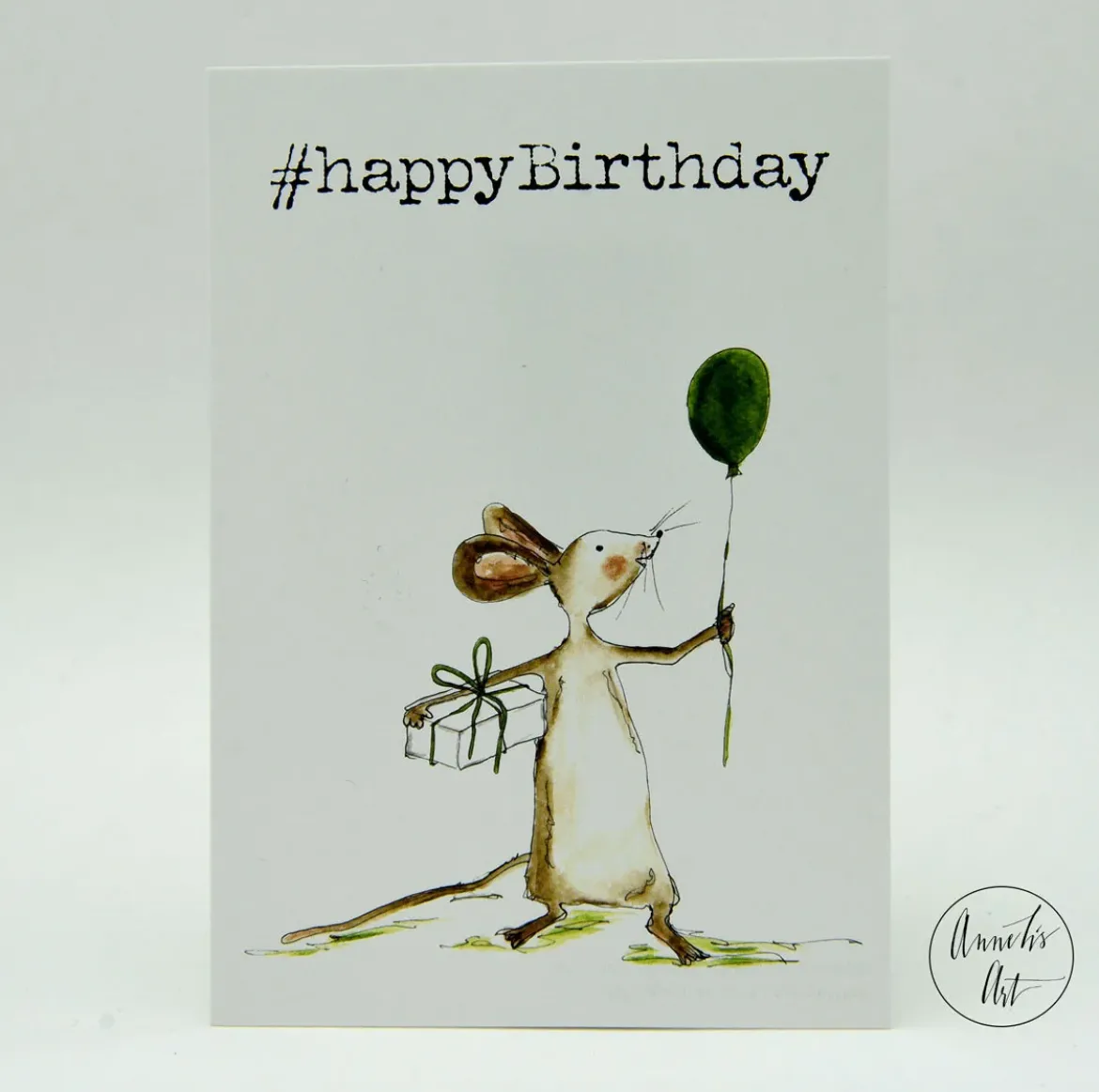 Postkarte zum Geburtstag | Maus | #happyBirthday