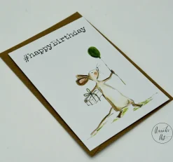 Postkarte zum Geburtstag | Maus | #happyBirthday