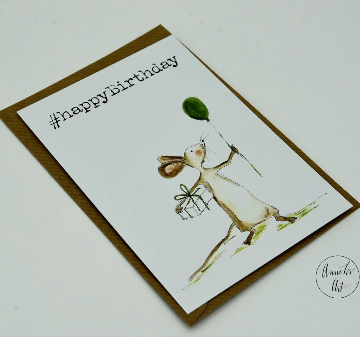 Postkarte zum Geburtstag | Maus | #happyBirthday