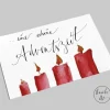 Postkarte zu Weihnachten | Eine schöne Adventszeit