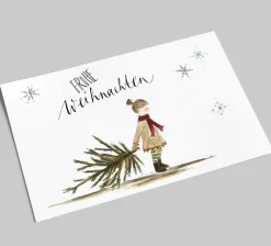 Postkarte zu Weihnachten | Frohe Weihnachten