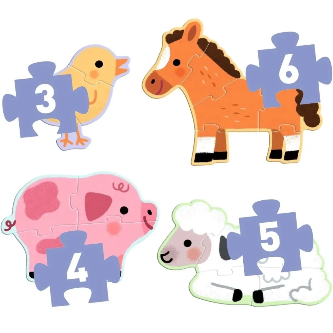 Puzzle Bauernhof | 3, 4, 5 & 6 Teile