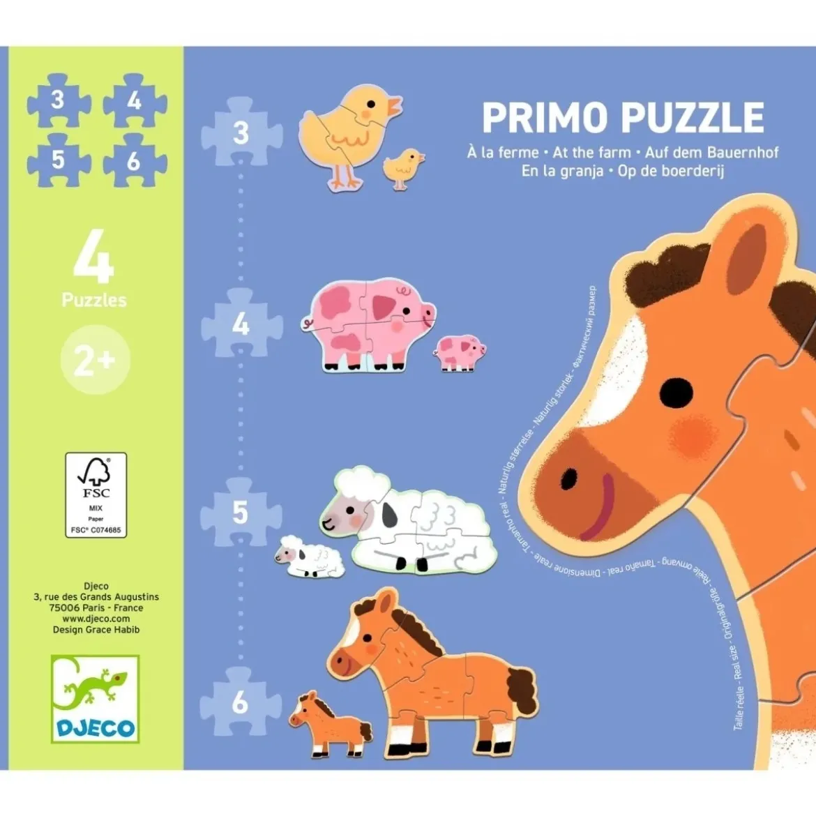 Puzzle Bauernhof | 3, 4, 5 & 6 Teile