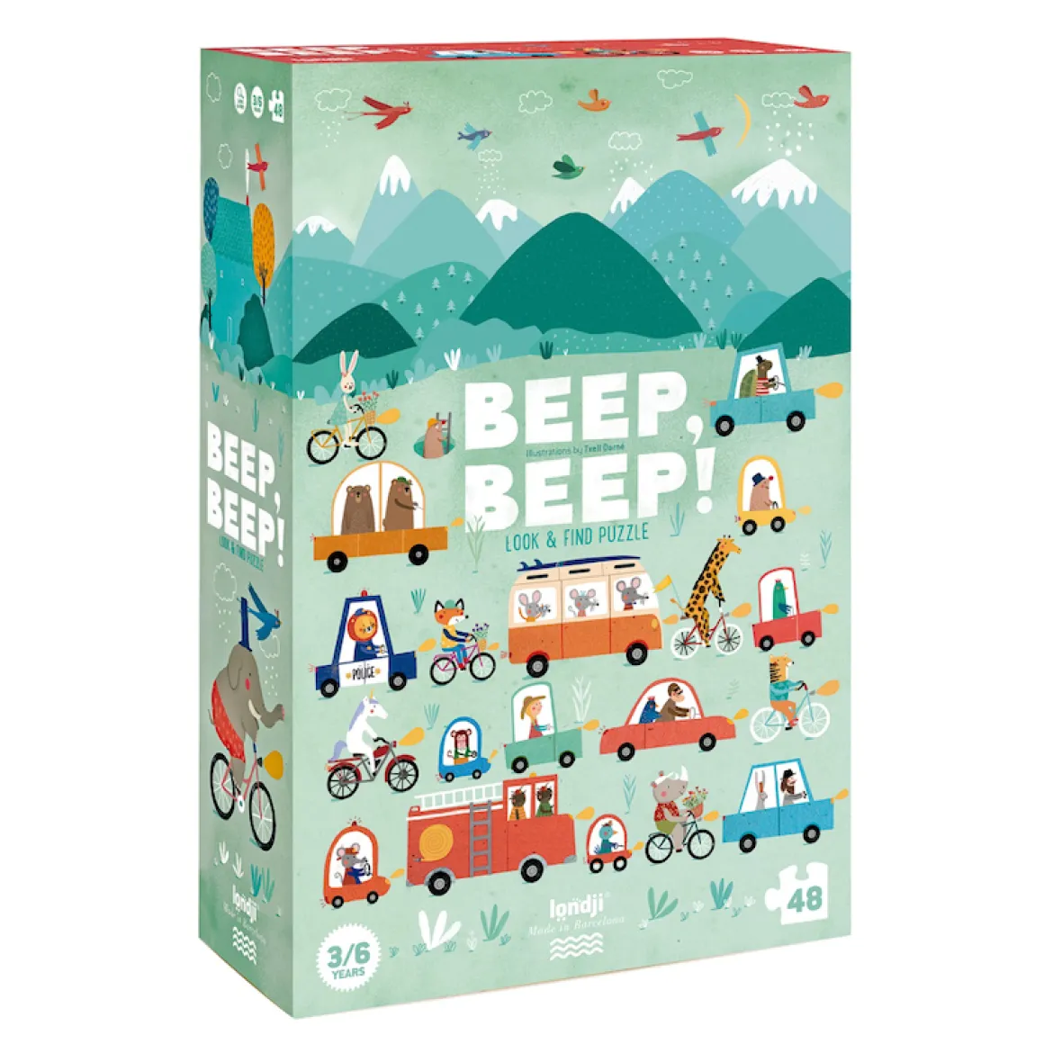 Puzzle Beep Beep | 48 Teile