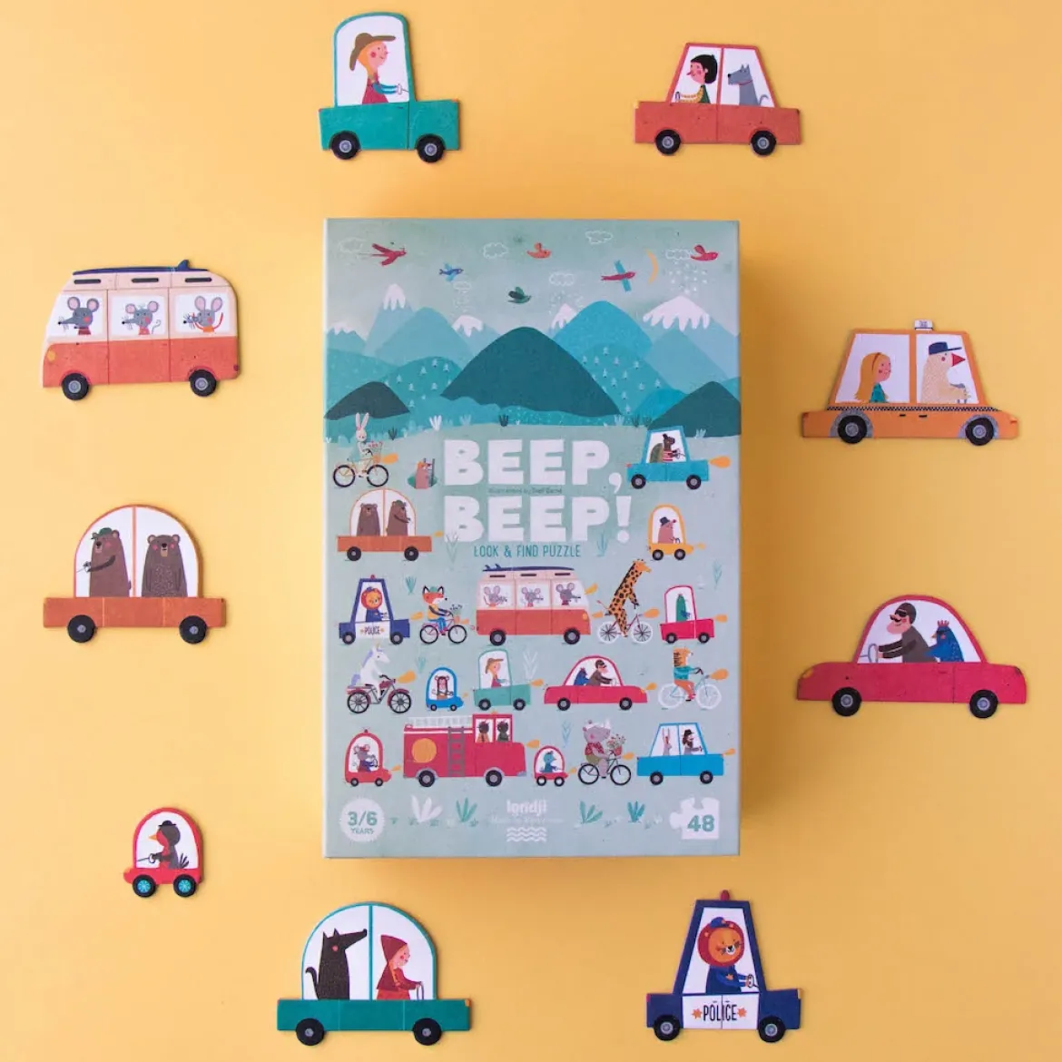 Puzzle Beep Beep | 48 Teile