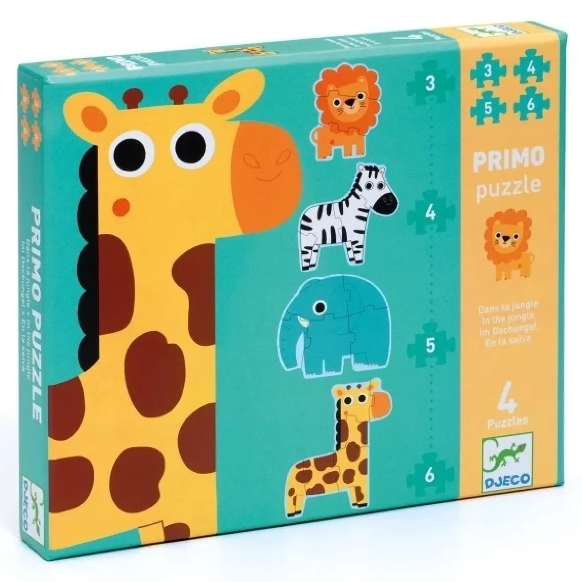 Puzzle Im Dschungel | 3, 4, 5 & 6 Teile