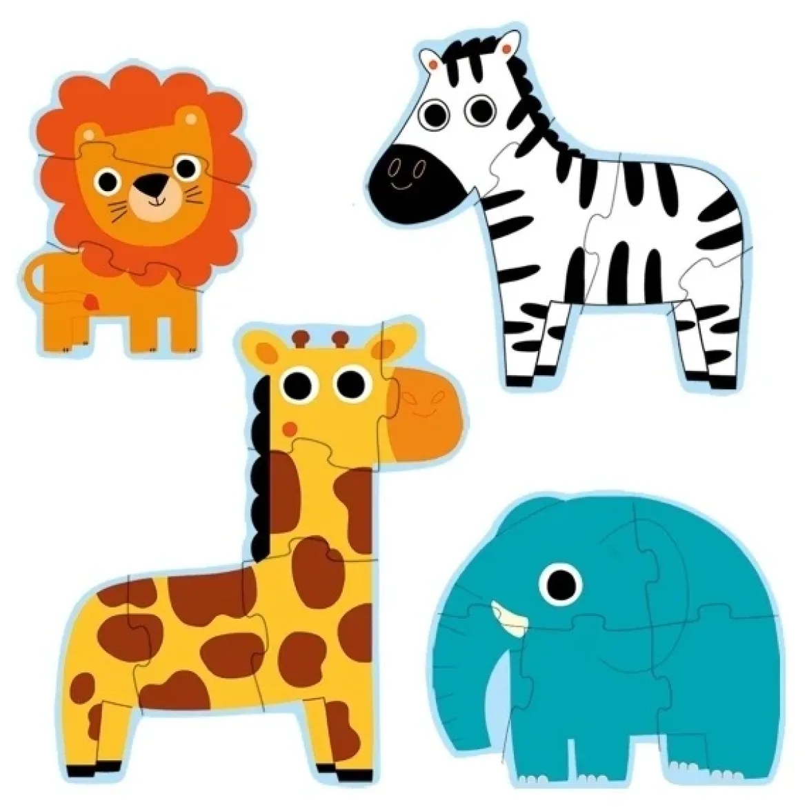 Puzzle Im Dschungel | 3, 4, 5 & 6 Teile