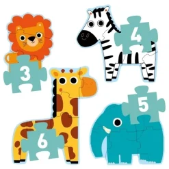 Puzzle Im Dschungel | 3, 4, 5 & 6 Teile