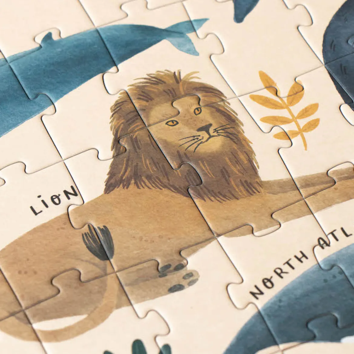 Puzzle Life mit bedrohten Tierarten | 200 Teile