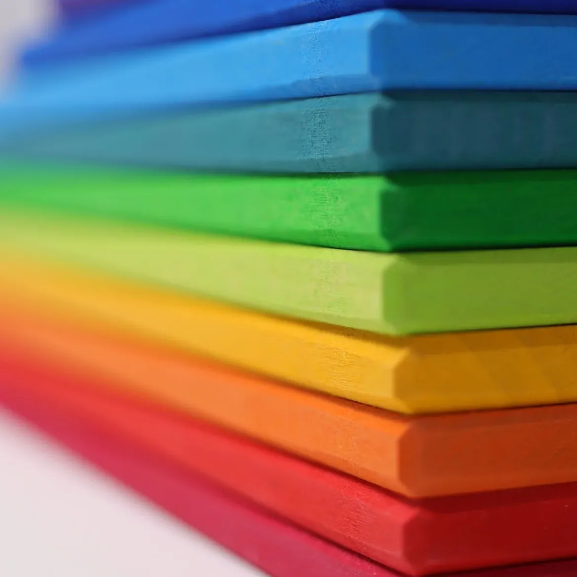 Regenbogen Bauplatten | 11 Teile