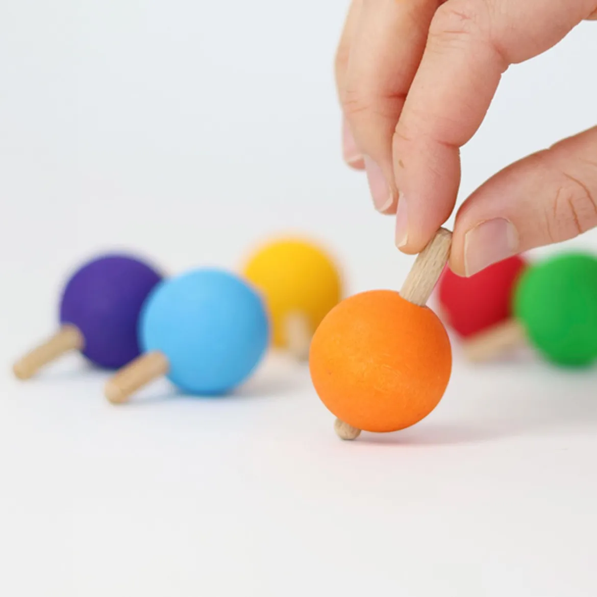 Regenbogen Kreisel | 6 Stück