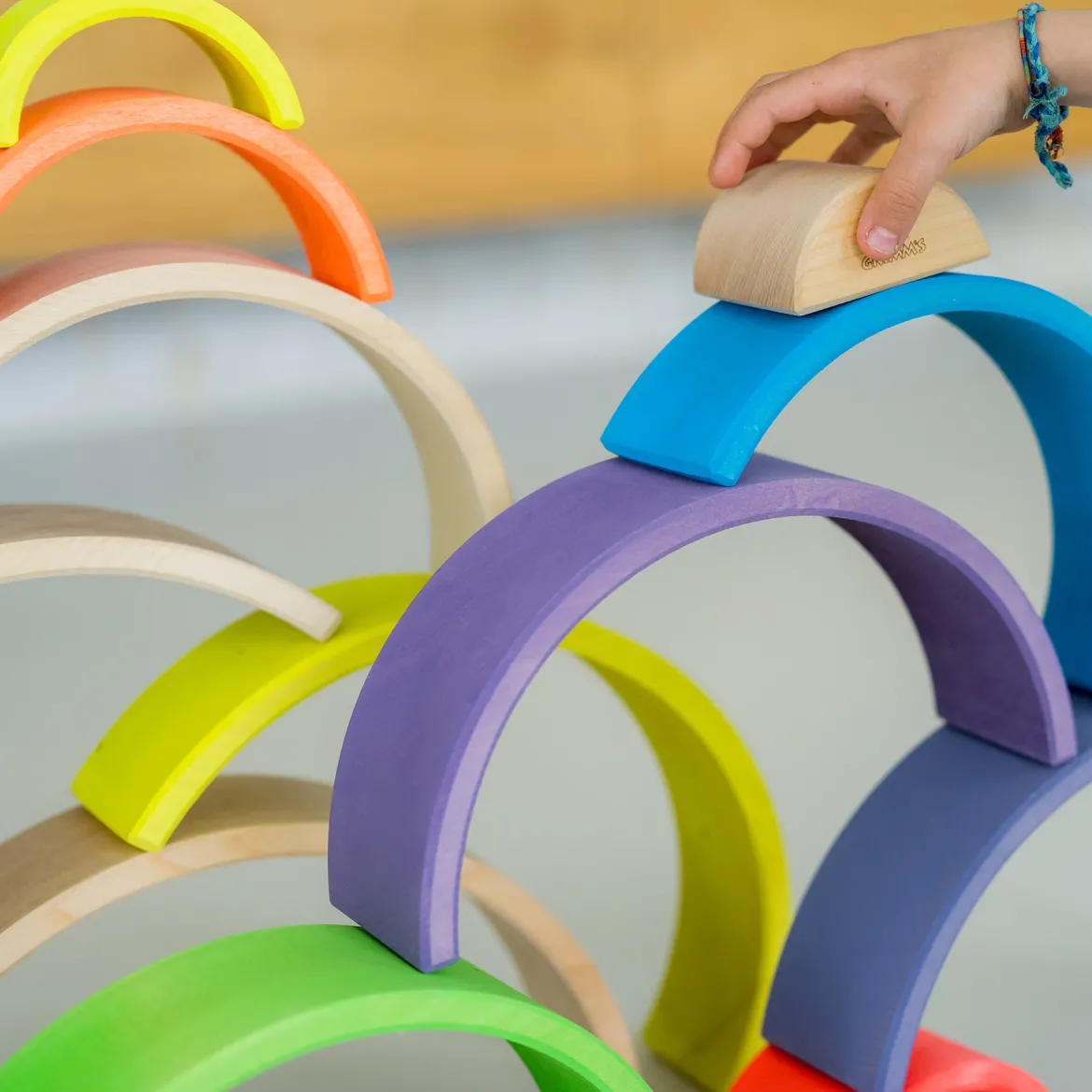 Regenbogen Neongrün | 10 Teile
