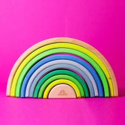 Regenbogen Neongrün | 10 Teile