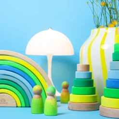 Regenbogen Neongrün | 10 Teile
