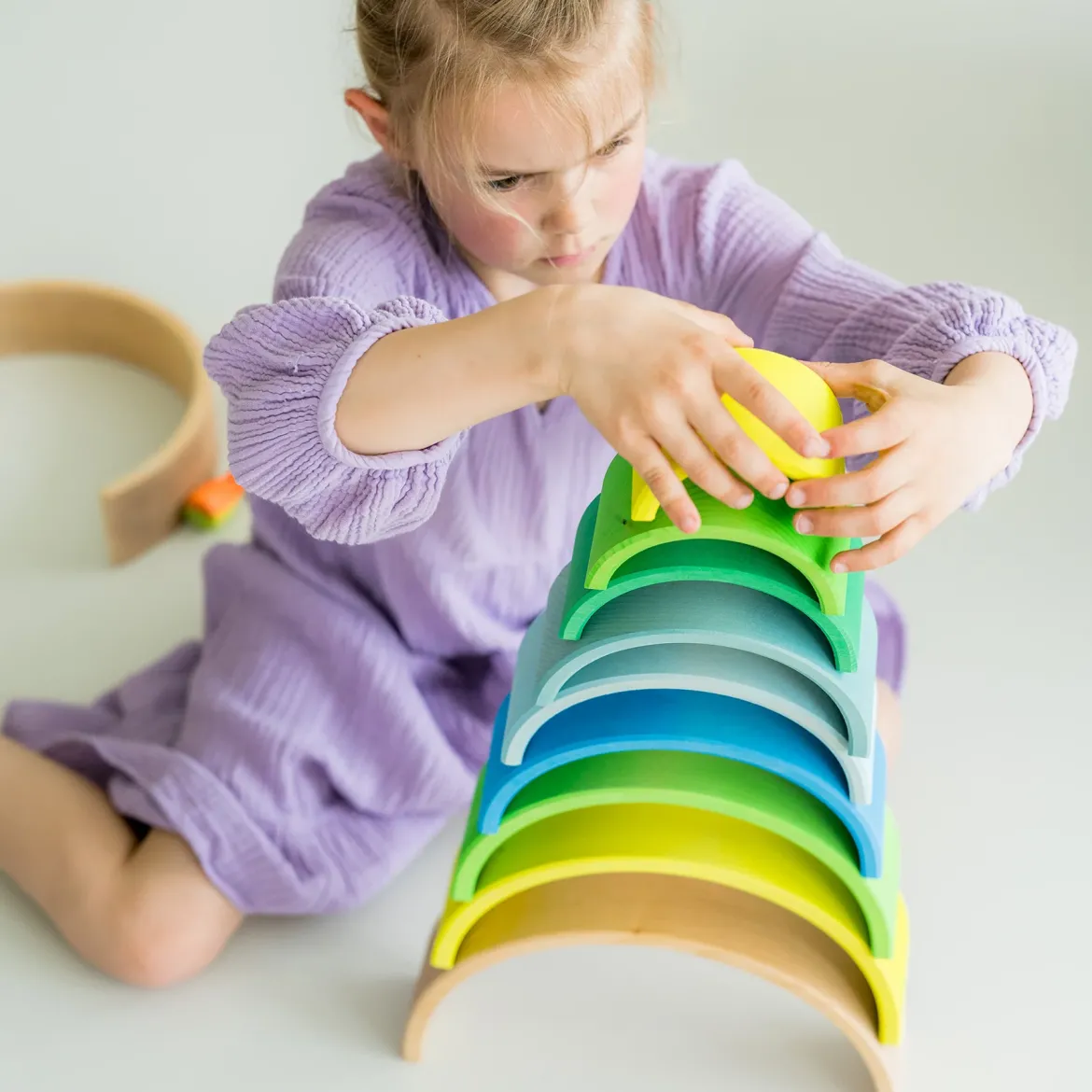 Regenbogen Neongrün | 10 Teile