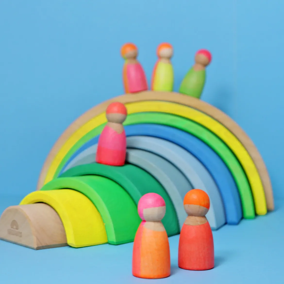 Regenbogen Neongrün | 10 Teile